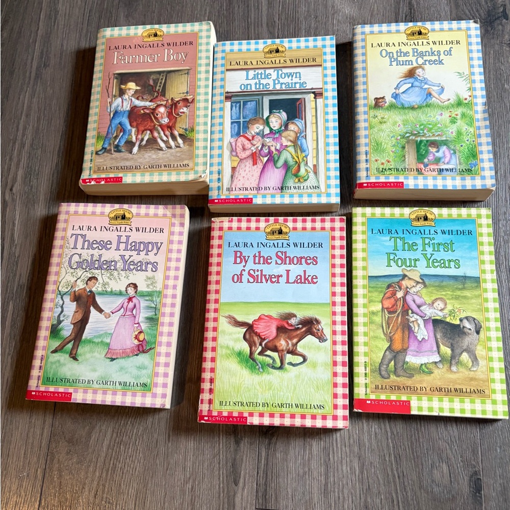 Little House on the Prairie set of 6 paperback books